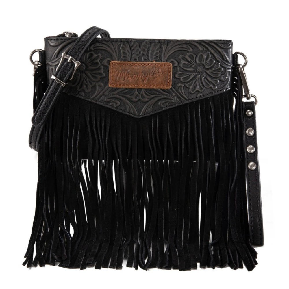 - Wrangler Hand Tooled Fringed Bag - Picture 2 of 7